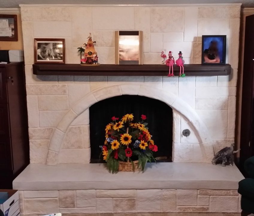 Beautiful Interior Fireplace by LimeCoat DFW